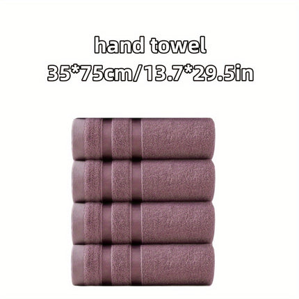 4-Pack Soft & Absorbent Bamboo Hand Towels for Bathroom