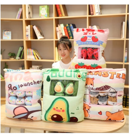 A Large Bag Of Corner Creature Series Doll Snack Pillow
