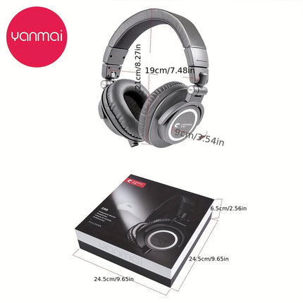Professional DJ Monitor Human Voice Recording Head Wear Headphones
