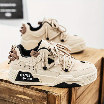 Low-Top Lace-Up Shoes with Cushioned Insole