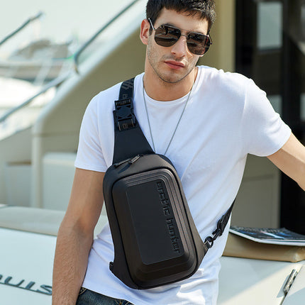 EVA Hard Shell Messenger Bag Water Repellent And Pressure Resistant Locomotive Escape Bag