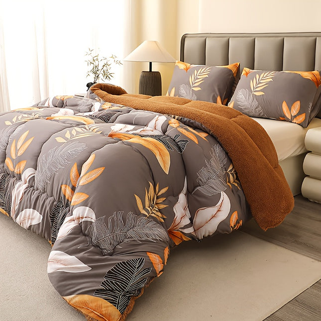 1pc Warm Flannel Thick Duvet Insert (Pillow and Pillowcase Not Included) - This Printed