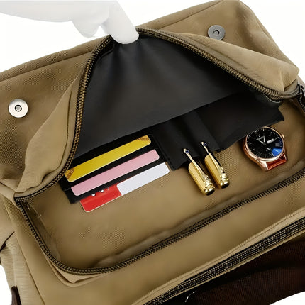 High-Quality, Durable, And Vintage Canvas Shoulder Bag, a Stylish Crossbody Bag for Men
