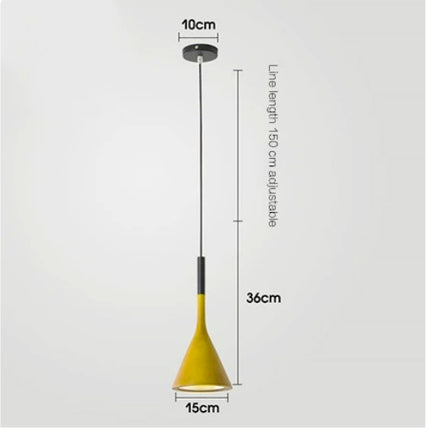 Nordic Minimalism Aluminum Horn Chandelier Restaurant Bar Lamp