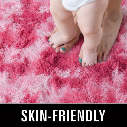 Nordic Tie-Dye Carpet - Soft Modern ////// Tie-Dye, Machine Washable Suitable for Bedroom,, Office