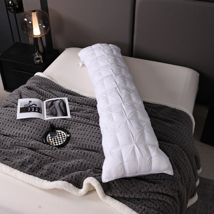 1pc New Twisted Flower 3D Design Double Long Pillow Core, Durable and Non-Sagging, Good Support