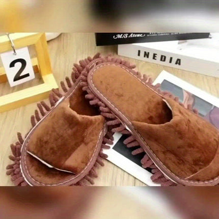 1 Pair of Removable Mop Slippers, Super Soft and Silent, One Size Fits All, Cleaning Supplies, Cleaning Tools