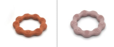 Full Three-dimensional Baby Silicone Teether Baby Molars Holding Round Teether