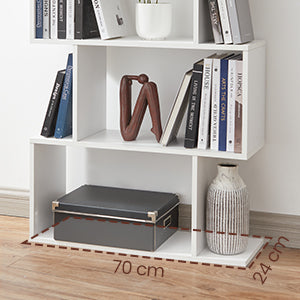 Bookcase, 6 Tier Shelf, Storage Unit, Divider, for Living Room, Bedroom, Office