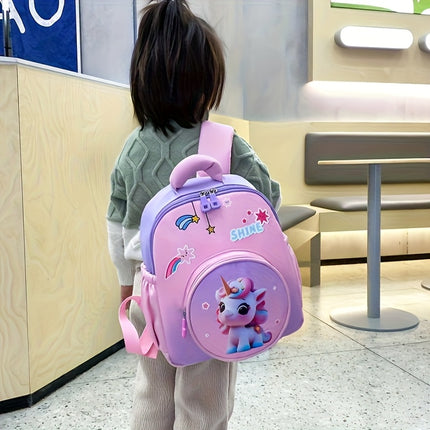 Girls' Cute Unicorn Backpack Suitable for Preschool, Kindergarten