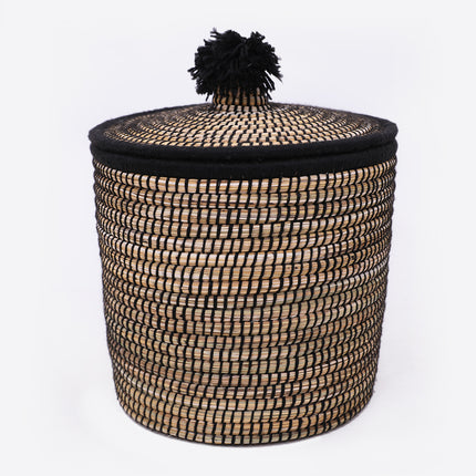 Raffia Wool Woven Storage Basket Dirty Laundry