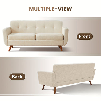 Sofa, Mid Century Modern Style Love Seat Couches for The Living Room, Button Tufted