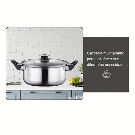 Non Stick, 6 Pcs Hybrid Stainless Steel Cookware Sets, Non Stick Frying Pans,