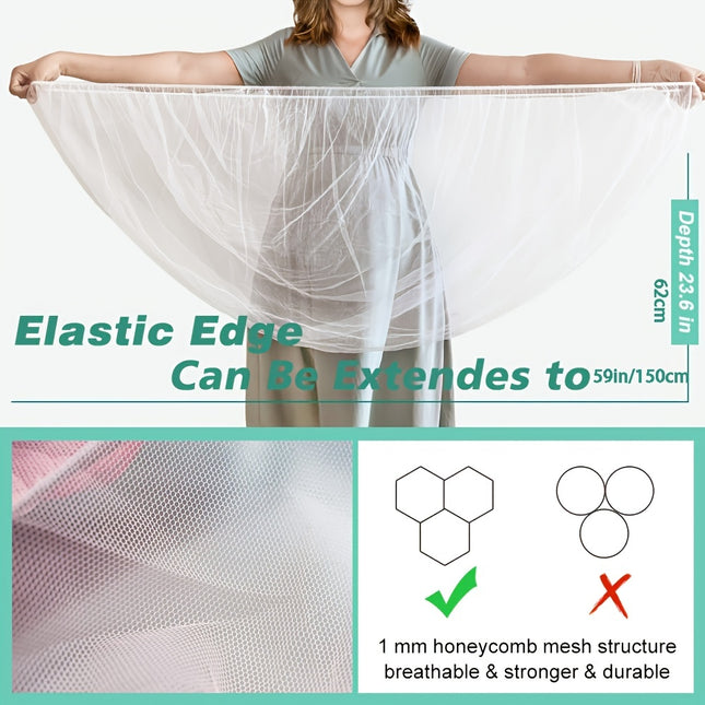 Stay Protected from Mosquitoes with this Durable Pink Stroller Mosquito Net - Perfect for Strollers, Bassinets, Cradles, Playards, Pack N Plays & Mini Cribs! Christmas Halloween Gift