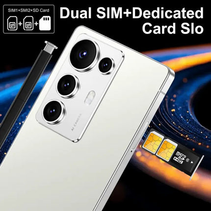 The S25 Ultra Note 2026 is a brand-new unlocked Android smartphone with 12+256GB of storage,