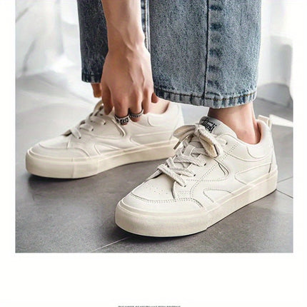 New Style White Sneakers - Men'S and Women'S Casual Skate Shoes for Leisure and Sports, Trendy Shoes Men'S Shoes