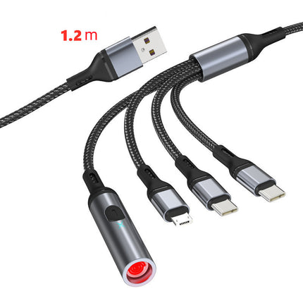 TYPE-C Mobile Phone Car Cigarette Lighter Charging Cable Fast Charge