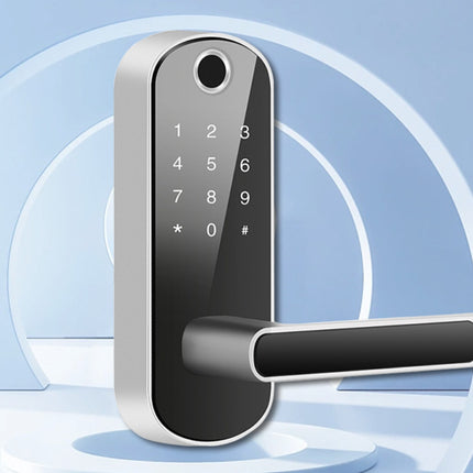 Fingerprint Lock Indoor Wooden Door Punch Free Single Tongue Combination Lock