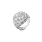White Gold Color White Diamond / Adjustable Opening