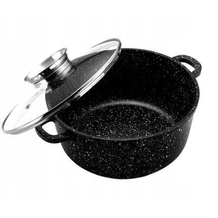 17pcs Cookware Set  with Marbled Coating  Pot