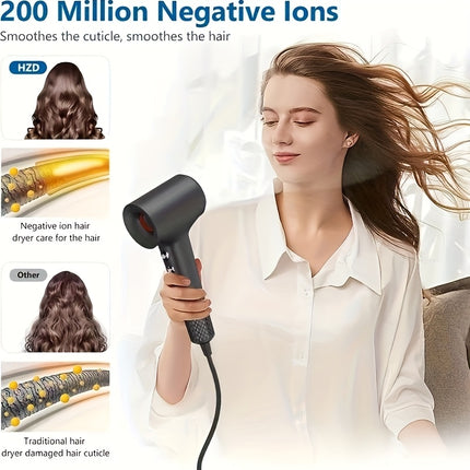 High-Speed Hair Dryer with Negative Ions, Designed for Luxury Hotels, Featuring Low Noise,