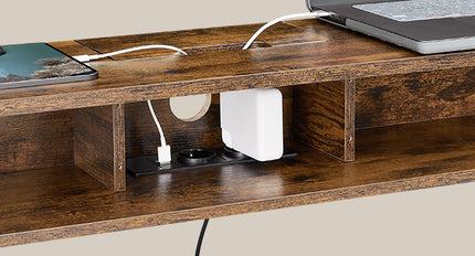 Side Table with 2 Compartments, Narrow 25 x 120 x 81.1 cm.