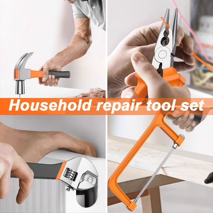 103pcs household tool set, upgraded household repair tool set, with plastic/wrench/pliers