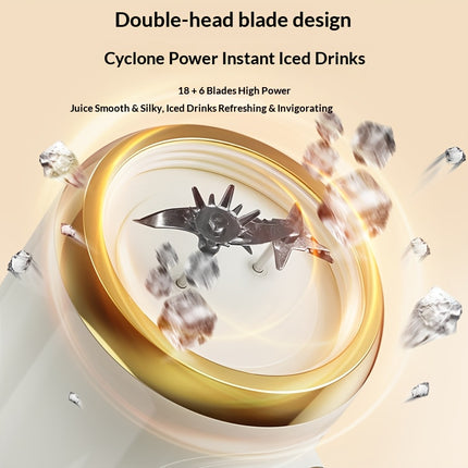 Juicer | 7.4V Ice Crusher with LED Display, USB Rechargeable Portable Blender