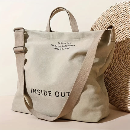 Women's Tote Bag Commuter Bag Student Shoulder Bag, Work Bag, Large Capacity Tote Bag Zipper
