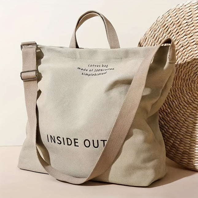 Women's Tote Bag Commuter Bag Student Shoulder Bag, Work Bag, Large Capacity Tote Bag Zipper