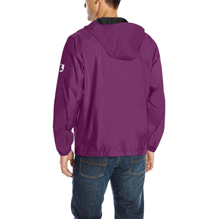 Men's All Over Print Quilted Windbreaker(Model H35)
