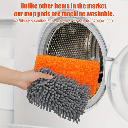 Extendable Ceiling Fan Duster With 62.5" Long Handle Reusable Chenille & Microfiber Mop