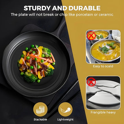 32/64pcs Lightweight PP Plastic Kitchen Set - Sturdy Tableware Suitable for Microwaves And Dishwashers