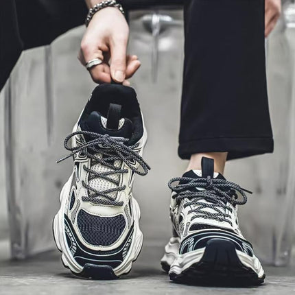 Men'S Height-Increasing Running Sneakers - Breathable Mesh Sneakers with EVA Cushioned Arch Support,