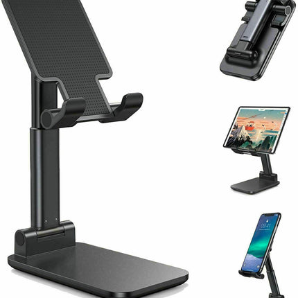 Cell Phone Stand Tablet Mount Fordable Desktop Holder Cradle Dock Mobile Phone Phone Holder Stand, Desktop Cell Phone Holder For IPad Tablet Desk Holder