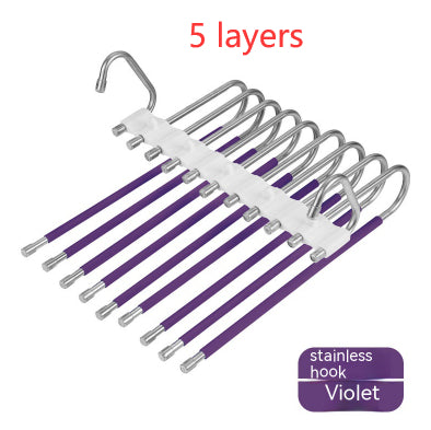 Retractable Multifunctional Stainless Steel Folding Coat Hanger