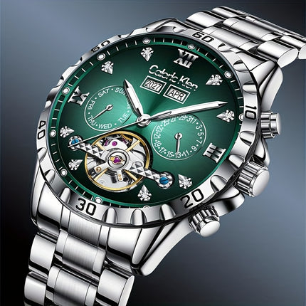 Men'S Automatic Mechanical with Chronograph, Luminescent Hands & Date Display