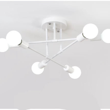 Bedroom Living Room Dining Room 6 Head Ceiling Lights Industrial Wind Iron Art