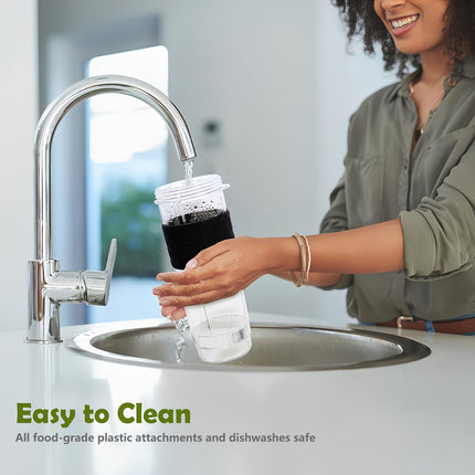 Blender & Food Processor with Tritan Bottle - 3-in-1 Juicer, Meat Chopper, Ice Crusher, Coffee Grinder