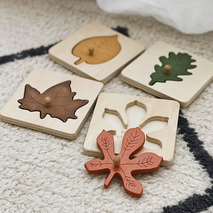 Leaf Panel Puzzle Montessori Early Education