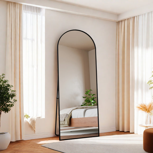Floor Mirror, Standing Mirror, Large Rectangular Wall Mirror, Large Wall Mirror Aluminum Frame,