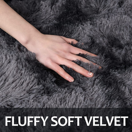 Extra Large Plush Mat - Extra Long 270x370cm/106.23x145.66in Soft Fluffy Mat, Non-Slip Backing,