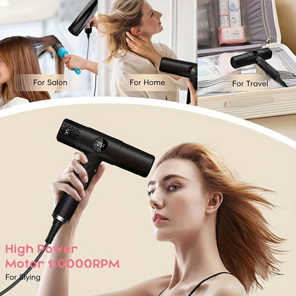 Shalon Series High-Speed Professional Hair Dryer, Intelligent Temperature Control, LED Display,