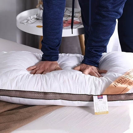 1-Core Hotel Set - Modern Bed Pillows Suitable for Adults & Students, Machine-Washable Soft Non-Deforming Comforter-Filler, - Home & Dorm Use, Fiber Bedding (No)