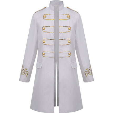 Men's Halloween Embroidered Jacket Stage Clothes