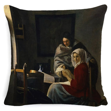 Oil Painting Pillow Famous Painting Pillow Cushion New Sofa Pillow Cover