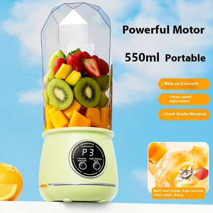 Juicer Machine with 3 Speed Settings, 500ml Large Capacity, 25W Motor & Heavy-Duty Blade