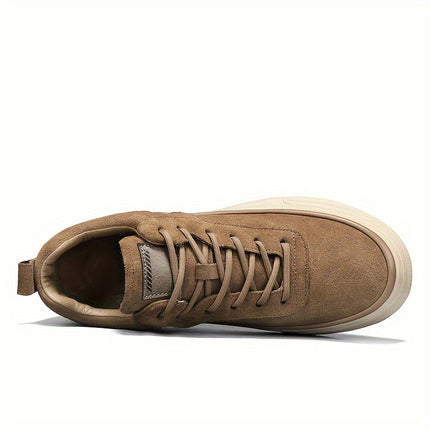 Men'S Fashion Solid Color Low-Top Sneakers, Comfortable