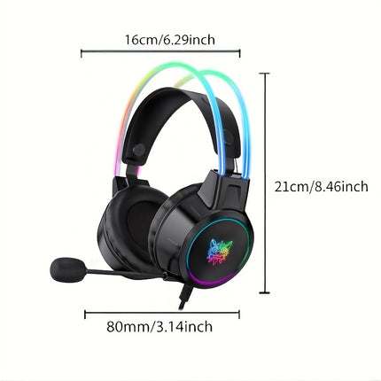 X15 New Gaming Headset - With Cat Ear Design  Detachable Noise Cancelling Microphone