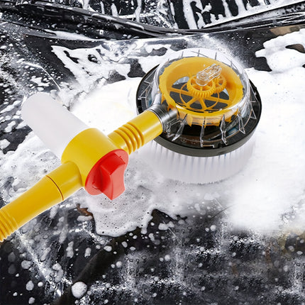 360° Spin Head Long Handle Auto Rotating Car Wash Brush Kit - Multifunctional